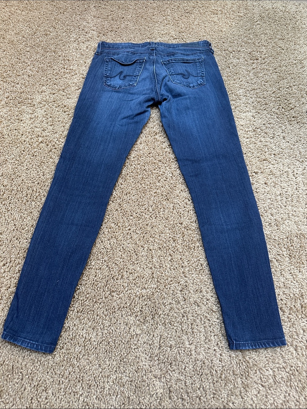 AG Adriano Goldschmied Women's Skinny Jeans in Medium Blue Wash - Picture 2 of 4